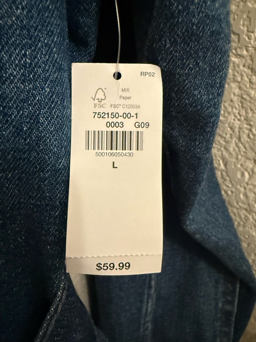 Old Navy Blue Denim Jacket with Tie Belt - Picture 3 of 7